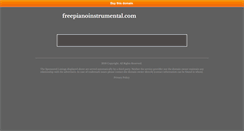 Desktop Screenshot of freepianoinstrumental.com